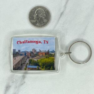 Chattanooga TN Tennessee Double Sided Photo Keychain Keyring